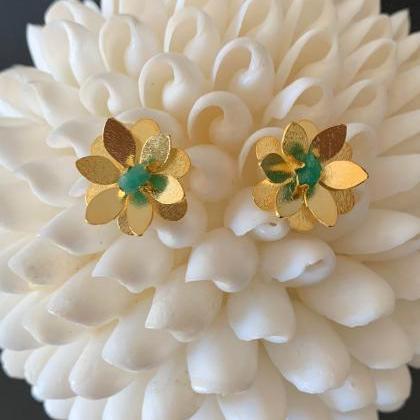 Handmade Natural Emerald Earrings 2..