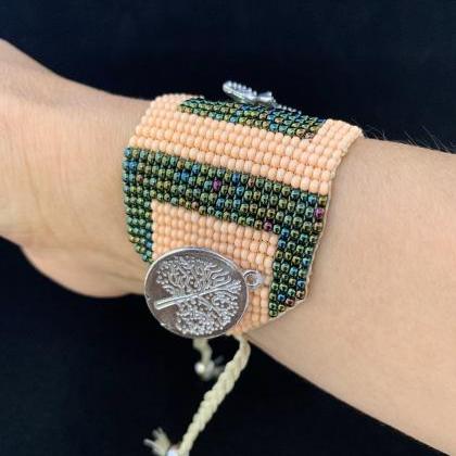 Handmade Adjustable Beaded Bracelet